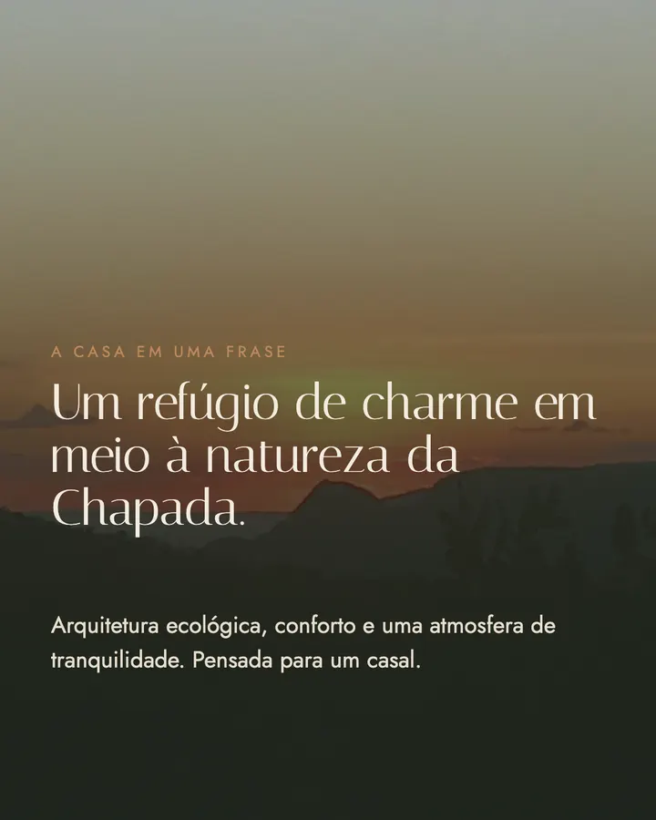 Card com a frase da casa