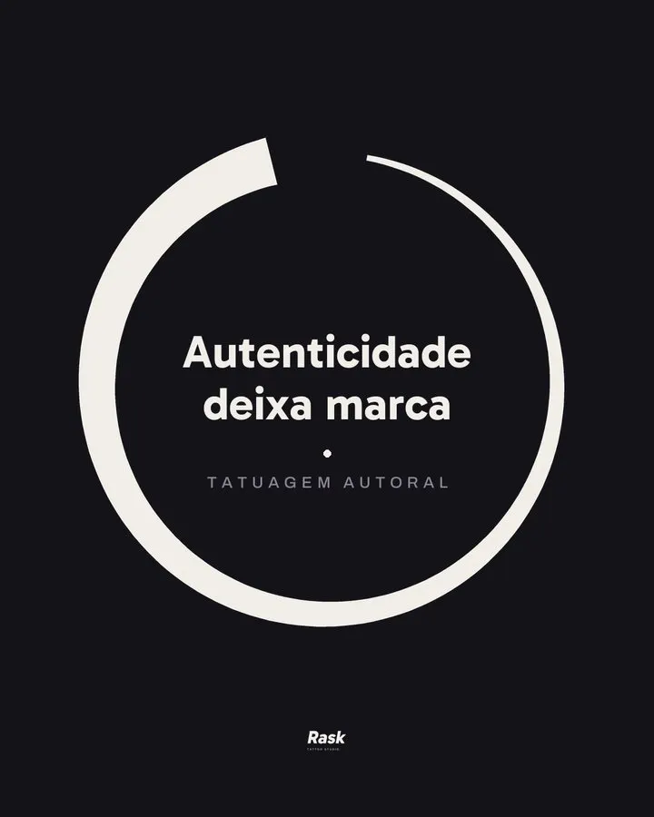 Post com a frase Autenticidade deixa marca